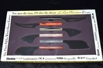 La Cote 6 Piece Stainless Steel Cheese Knife Set With Premium Pakka Wood Handle. Fixed Price $74.99.