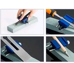 Metal Honing Guide Wood Plain & Chisel Sharpening Iron Planers Blades Tool. Fixed Price $11.00.