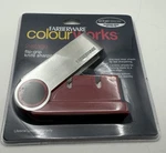 Faberware 2 Stage Flip Grip Knife Sharpener Red New. Fixed Price $11.50.