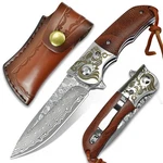 Aubey Damascus Pocket Knife With Clip, Folding Knives VG10 Stee.... Fixed Price $97.29.