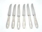 Lot Of 6 Antique 1847 Rogers Bros 1919 Ambassador Dinner Knife 9.25". Fixed Price $24.99.
