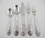 Spode Woodland Glossy Stainless Steel Flatware Your Choice Of Pieces. Fixed Price $34.00.