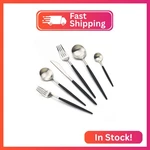 Jashii 18/10 Black Handle Flatware Silverware Set 304 Stainless Steel. Fixed Price $17.07.