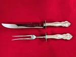 Frank M. Whiting Sterling Silver Carving Set Knife & Fork. Fixed Price $249.95.