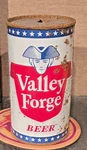 1959 Valley Forge Flat Top Beer Can Schmidt Brewing Philadelphia & Norristown Pa. Fixed Price $20.00.