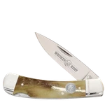 Whiskey Bent Burnt Bone Lock Blade Pocket Knife WB23-01. Fixed Price $44.97.