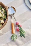 Anthropologie Crudit Server Set Enameled Metalware Veggie Salad Serving. Fixed Price $42.00.