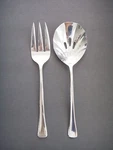 Supreme Cutlery Towle TWS237 Slotted Serving Spoon & Fork 8 " Japan Stainless. Fixed Price $29.95.
