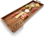 36 Inch Large Acacia Wood Charcuterie Board With Cheese Knife Set Of 4. Fixed Price $64.98.