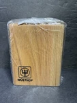 New Wusthof 6 Slot Wooden Knife Block Steak Holder Gormet Hardwood Sealed. Fixed Price $14.98.