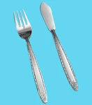 Oxford Hall OXH84 Stainless Silverware Textured Glossy Flatware Choice. Fixed Price $9.77.