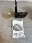 Tupperware Tabletop Knife Sharpener Black #45071 In Box With Directions. Fixed Price $11.00.