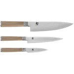 Shun Classic Blonde 3 Pc Starter Set, Chef's Knife, Paring Utility. Fixed Price $369.95.
