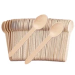 200 Pcs Wooden Bulk For Eating - 6.3" Spoons, Disposable S.... Fixed Price $22.39.