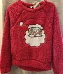Eyeshadow Christmas Ugly Sweater Juniors Sequin Santa Fleece Pullover New Tag. Fixed Price $11.99.