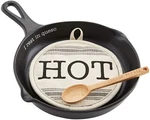 Mud Pie E2 Circa Grill Master Queso Skillet, Pot Holder & Spoon Set 48500172. Fixed Price $31.99.