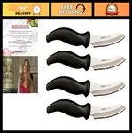 Premium 4-PIECE Steak Knife Set Ultra-sharp Blades, Ergonomic Handles, Easy Gr. Fixed Price $36.09.