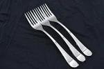 Of 3 Windermere Salad Forks Gourmet Settings Matte 18/10 Flatware 7". Fixed Price $17.99.