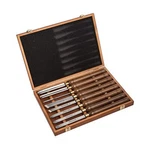 Imotechom 8-PIECES Hss Turning Tools Lathe Chisel Set With Wooden Box. Fixed Price $218.71.