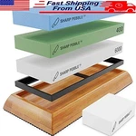 Precision Knife Sharpening Kit 400/1000/6000 Grit Whetstone Set New. Fixed Price $114.56.