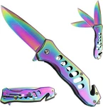 Albatross 7.5" Edc Folding Pocket Knife Glass Breaker Seat-belt Cutter FK003. Fixed Price $18.65.