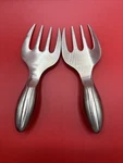 Sagaform Byon Design Salad Server Set Silver Stainless Steel Preowned. Fixed Price $15.00.
