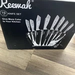 Keewah 19 Pieces Kitchen Knife Set, 15 Stainless Steel Knives/ay. Fixed Price $48.85.