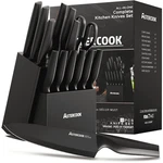 Astercook Knife Set 6 Piece Flower Kitchen Stainless Steel Blade Guards Black. Fixed Price $67.11.
