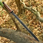 Us 1942 Double-edge Combat Sword Leather Sheath Overall Handmade Knives. Fixed Price $50.99.