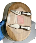 New Unopened Kitchenaid Cheese Knives And Board Set - Sealed Stainless & Bamboo. Fixed Price $20.59.