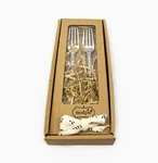 New - Open Mudpie Mr. & Mrs. Boxed Wedding Fork Set. Fixed Price $12.00.
