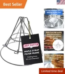 Chef-master Oil Filtering Stand With Folding Arms 7.68" X 9.25" Compact Design. Fixed Price $53.09.