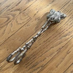 Godinger Silver Plate Tongs Butterfly 70'S Collectible Elegant 10.5"X3X3 (063). Fixed Price $24.00.
