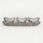 Godinger Dublin 4PC Crystal Relish Server Set #25215 Shannon. Fixed Price $21.15.