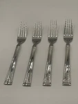 Lenox Esquire Stainless 18/10 Glossy Flatware Set Of Dinner Forks 1/4". Fixed Price $18.50.