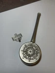 Pewter Coffee Scoop Spoon With Hook. Fixed Price $19.99.