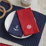 Napkin - Anchor Embroidered By Park Designs Kitchen Dining Nautical. Fixed Price $5.95.