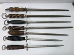 Lot Of 7 Antique Vtg Knife Sharpener Steels Rod Dick Forschner Various (read). Fixed Price $219.01.