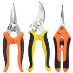 3 Pack Stainless Steel Garden Shears Pruning Set, Bypass, Serrated, And Strai.... Fixed Price $14.55.