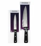 Oneida Triple Rivet Stainless Steel 8" Chef Knife Plus Bonus 5" Utility. Fixed Price $14.99.