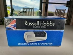 Russell Hobbs Classic Satin Electric Knife Sharpener RHKS1. Fixed Price $40.00.