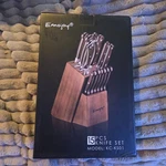 Emojoy 15-PIECE Knife Set KC-KS01 With Block Stainless Steel New. Fixed Price $65.00.
