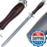 Hidamos High Hardness Honing Steel 12 Inches Flat Knife Sharpener. Fixed Price $61.38.