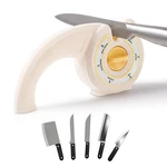 Puoposty 6-IN-1 Knife Sharpener With Rotary Knob, Multi-use For Kitche. Fixed Price $12.99.