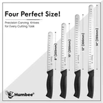Humbee Professional Carving Knife With Granton Edge, Nsf Certified. Fixed Price $75.99.