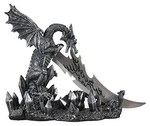 Wicked Fire Dragon Fantasy Letter Opener Knife Dagger And Holder Base. Fixed Price $48.29.