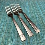3 Pfaltzgraff Passage Stainless Dinner Forks Retired Flatware 18/0. Fixed Price $21.99.