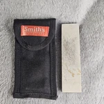 Smiths Arkansas Sharpening Knife Sharpener 5" Long Whetstone Tool/pouch. Fixed Price $13.95.