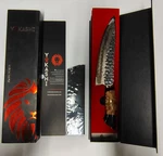 Yokashi Okami Japanese Knife 8 Inch High-carbon Damascus Steel Chef. Fixed Price $129.99.