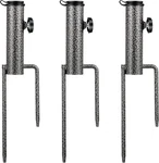 Patio Umbrella Steel Anchor Holder With 2 Forks Beach Garden. Fixed Price $34.79.